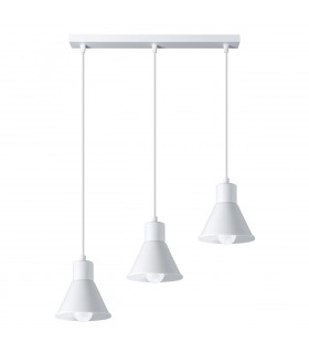 Taleja Bar Pendant Ceiling Light White 3x E27-1