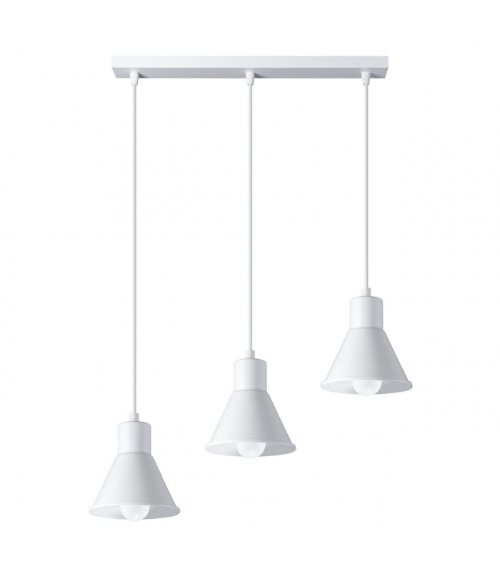 Taleja Bar Pendant Ceiling Light White 3x E27-1