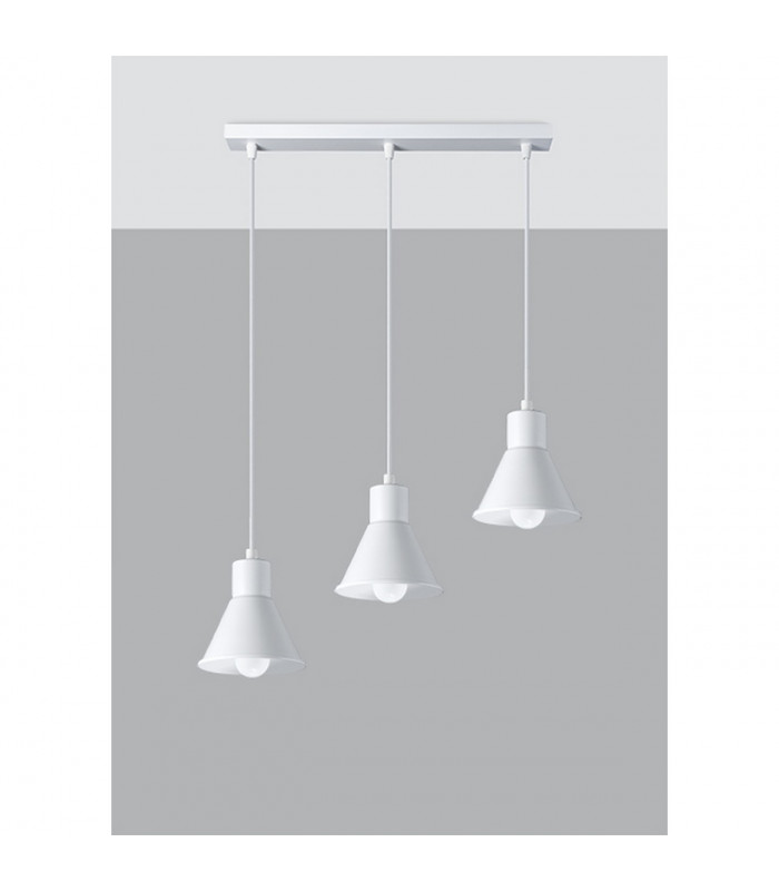 Taleja Bar Pendant Ceiling Light White 3x E27-2