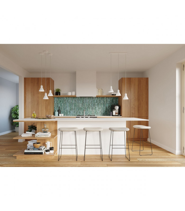 Taleja Bar Pendant Ceiling Light White 3x E27-5