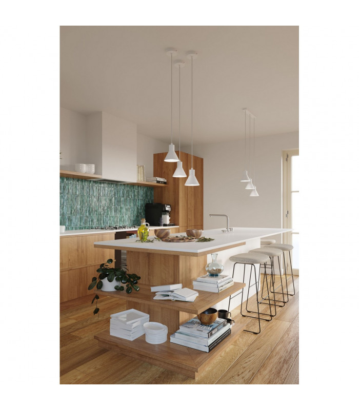 Taleja Bar Pendant Ceiling Light White 3x E27-6