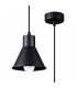 Taleja Dome Pendant Ceiling Light Black 1x E27-1