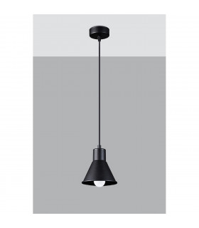 Taleja Dome Pendant Ceiling Light Black 1x E27-2