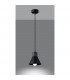 Taleja Dome Pendant Ceiling Light Black 1x E27-3