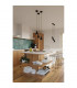 Taleja Dome Pendant Ceiling Light Black 1x E27-6