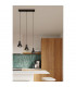Taleja Dome Pendant Ceiling Light Black 1x E27-7