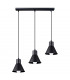 Taleja Bar Pendant Ceiling Light Black 3x E27-1
