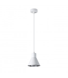 Taleja Dome Pendant Ceiling Light White 1x ES111-1