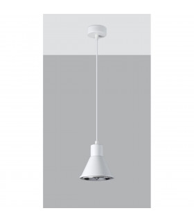 Taleja Dome Pendant Ceiling Light White 1x ES111-2