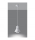 Taleja Dome Pendant Ceiling Light White 1x ES111-3