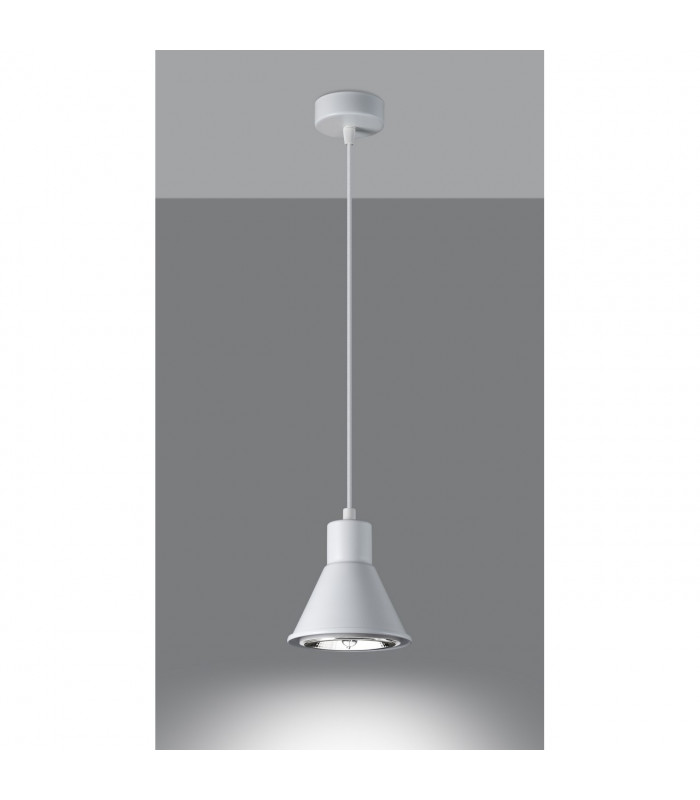 Taleja Dome Pendant Ceiling Light White 1x ES111-3