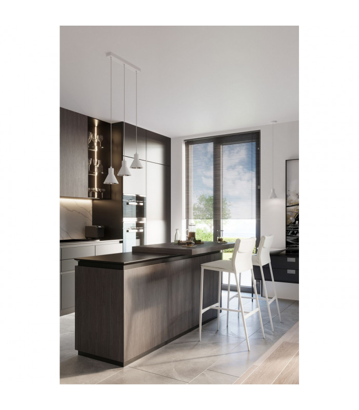 Taleja Dome Pendant Ceiling Light White 1x ES111-6