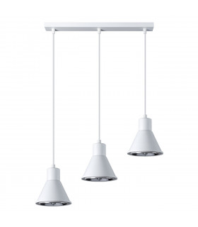 Taleja Bar Pendant Ceiling Light White 3x ES111-1