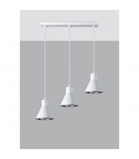 Taleja Bar Pendant Ceiling Light White 3x ES111-2