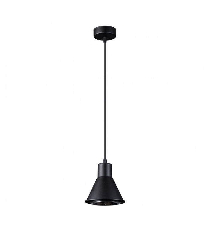 Taleja Dome Pendant Ceiling Light Black 1x ES111-1