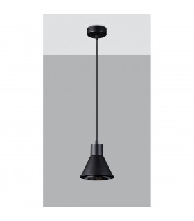 Taleja Dome Pendant Ceiling Light Black 1x ES111-2