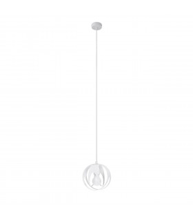 Tulos Spherical Pendant Ceiling Light White 1x E27-1