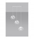Tulos Bar Pendant Ceiling Light White 3x E27-2