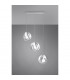 Tulos Bar Pendant Ceiling Light White 3x E27-3