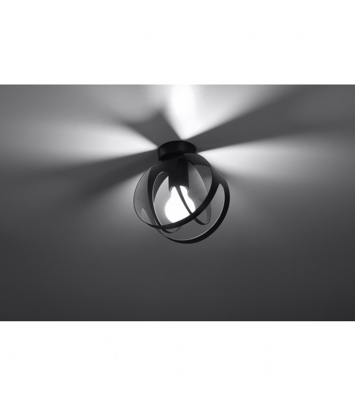 Tulos Semi Flush Light Black 1x E27-3