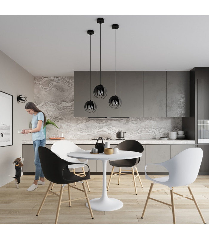 Tulos Semi Flush Light Black 1x E27-6