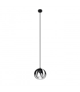 Tulos Spherical Pendant Ceiling Light Black 1x E27-1