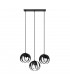 Tulos Bar Pendant Ceiling Light Black 3x E27-1
