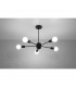 Lango Multi Arm Semi Flush Ceiling light Black 5x E27-3