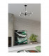 Lango Multi Arm Semi Flush Ceiling light Black 5x E27-6