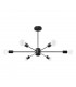 Lango Multi Arm Semi Flush Ceiling light Black 6x E27-1
