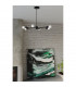 Lango Multi Arm Semi Flush Ceiling light Black 6x E27-7