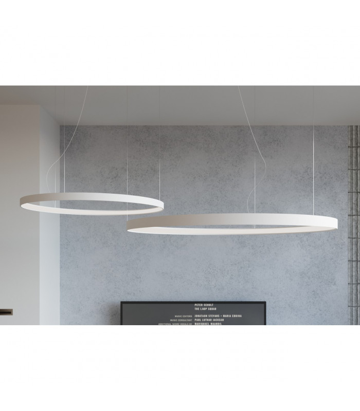 Rio Integrated LED Ring Pendant Ceiling Light White 3000K 3870lm-6