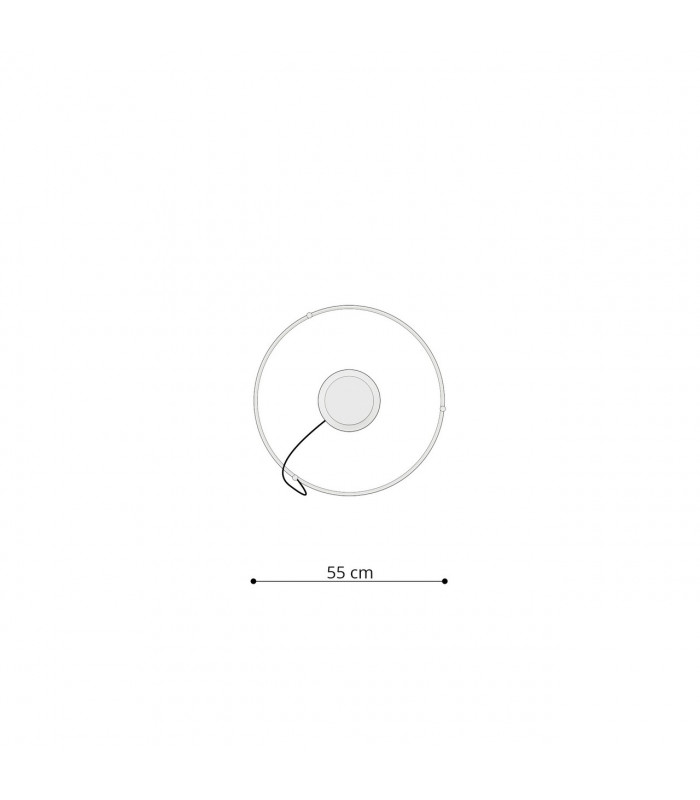 Rio Integrated LED Ring Pendant Ceiling Light White 4000K 3870lm-3