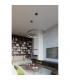 Rio Integrated LED Ring Pendant Ceiling Light Black 4000K 5520lm-5