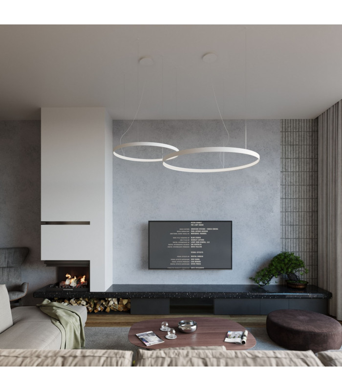 Rio Integrated LED Ring Pendant Ceiling Light White 4000K 7820lm-5