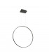 Rio Integrated LED Circle Pendant Ceiling Light Black 3000K 5520lm-1