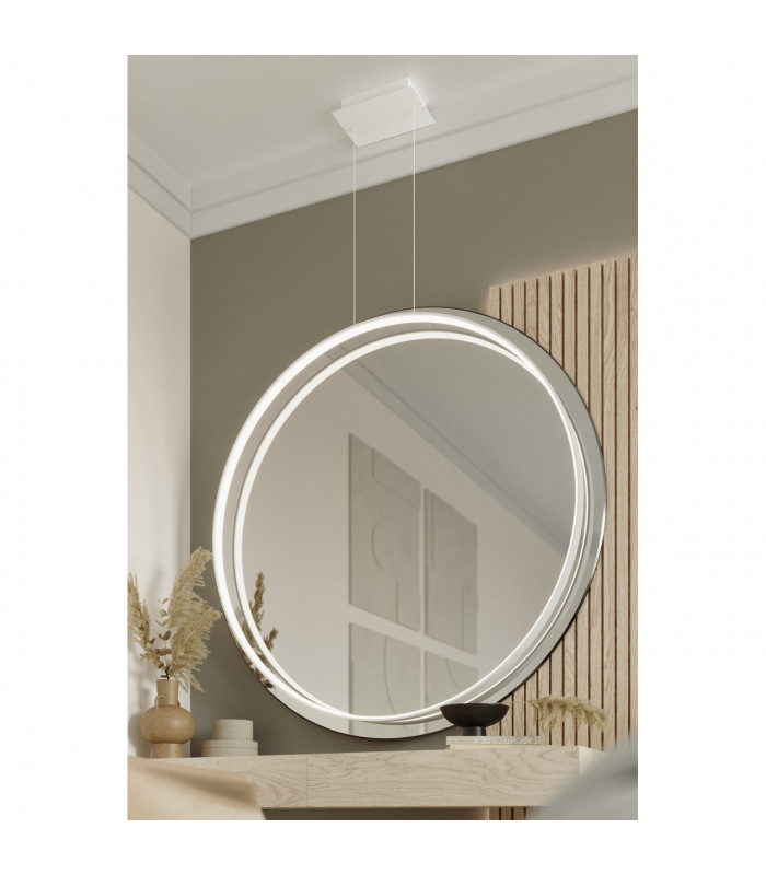 Rio Integrated LED Circle Pendant Ceiling Light White 4000K 5520lm-6