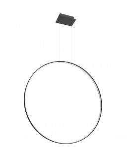 Rio Integrated LED Circle Pendant Ceiling Light Black 3000K 7820lm-1