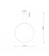Rio Integrated LED Circle Pendant Ceiling Light White 4000K 7820lm-2