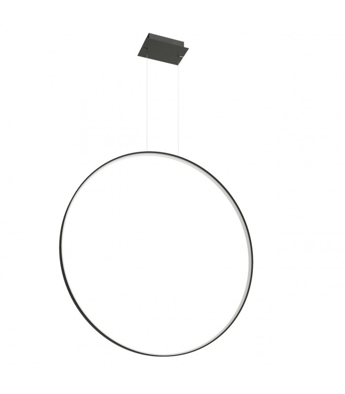 Rio Integrated LED Circle Pendant Ceiling Light Black 4000K 7820lm-1