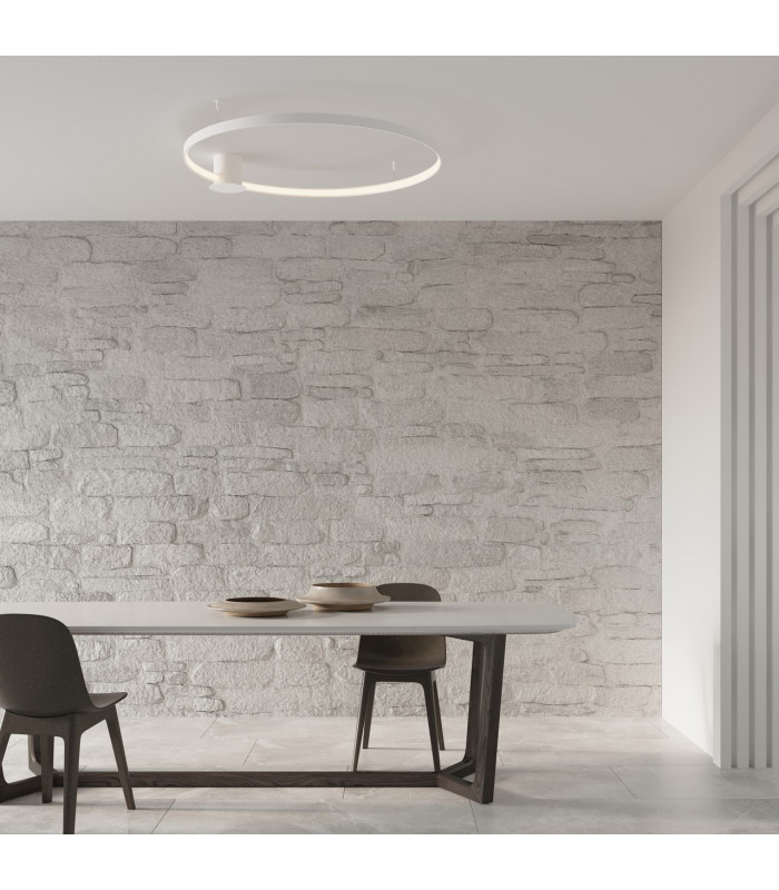 Rio Integrated LED LED Semi Flush Light White 4000K 3870lm-4