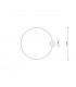 Rio Integrated LED LED Semi Flush Light White 3000K 5520lm-3