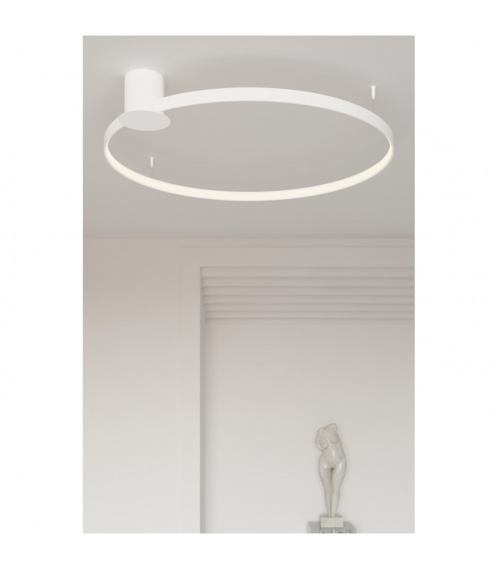 Rio Integrated LED LED Semi Flush Light White 4000K 5520lm-6