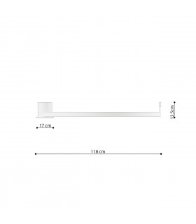 Rio Integrated LED LED Semi Flush Light Black 4000K 7820lm-2