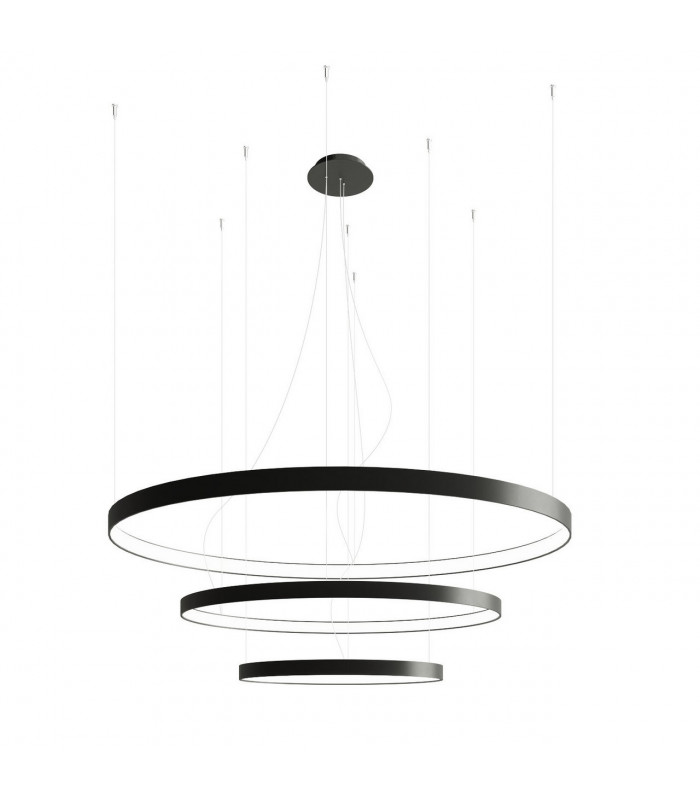 Rio Integrated LED Pendant Ceiling Light Black 3000K 17210lm-1