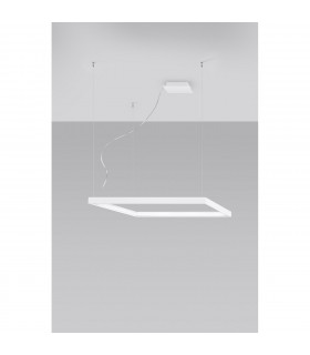 Nelya Integrated LED Square Pendant Ceiling Light White 3000K 5757lm-2