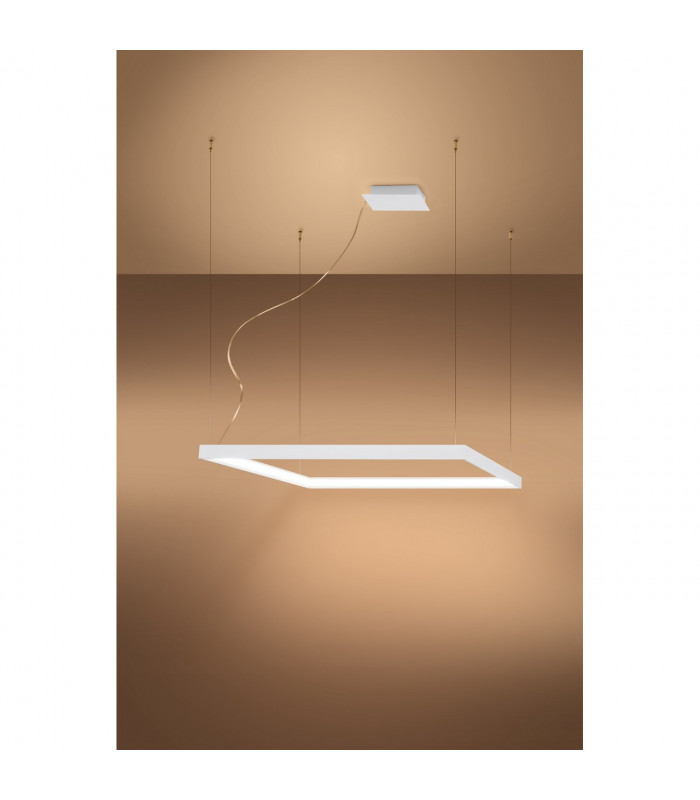 Nelya Integrated LED Square Pendant Ceiling Light White 3000K 5757lm-3