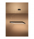 Nelya Integrated LED Square Pendant Ceiling Light Black 3000K 5757lm-3