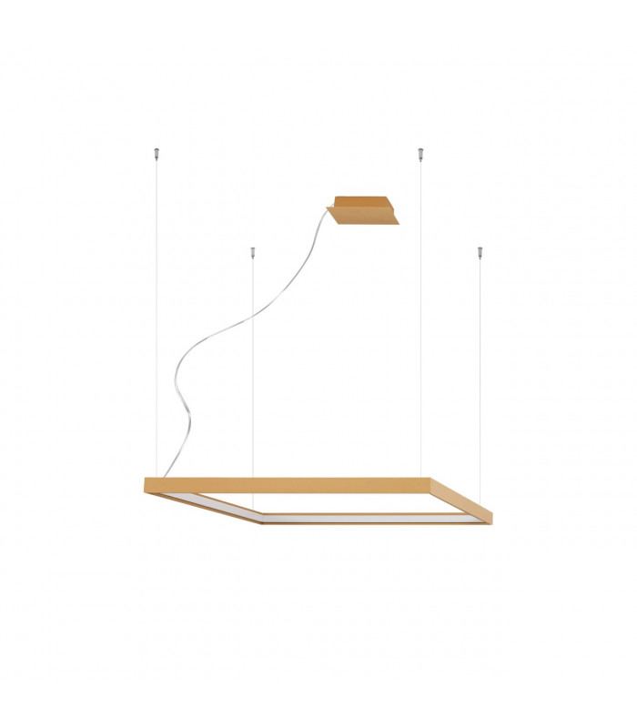 Nelya Integrated LED Square Pendant Ceiling Light Gold 3000K 5757lm-1