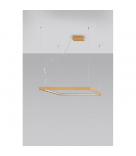 Nelya Integrated LED Square Pendant Ceiling Light Gold 3000K 5757lm-2